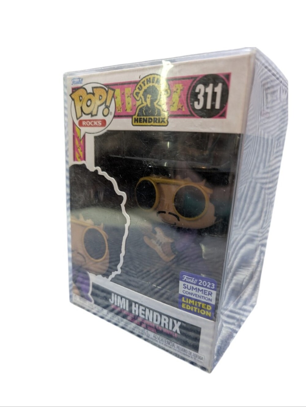 Funko Pop! Rocks Jimi Hendrix #311 Vinyl Figure 2023 Summer Convention Exclusive
